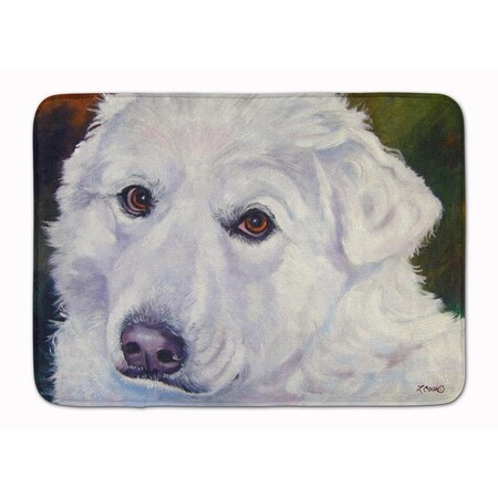 Carolines Treasures Great Pyrenees Contemplation Machine Washable Memory Foam Mat 7418RUG